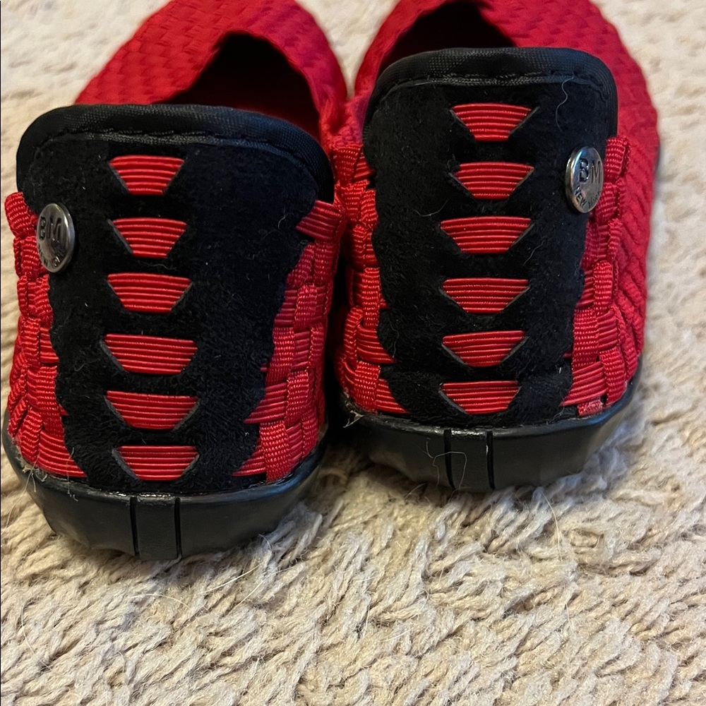 Bernie Mev. Red Woven Flats - Picture 3 of 4